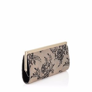Jimmy Choo Camille Lace & Leather Clutch